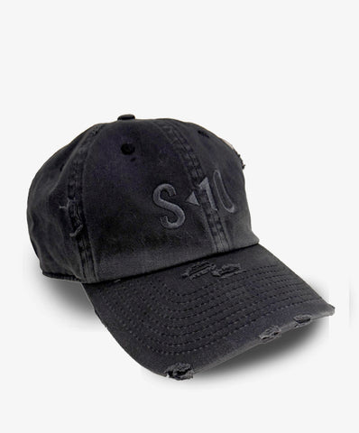Distressed Cap - Black