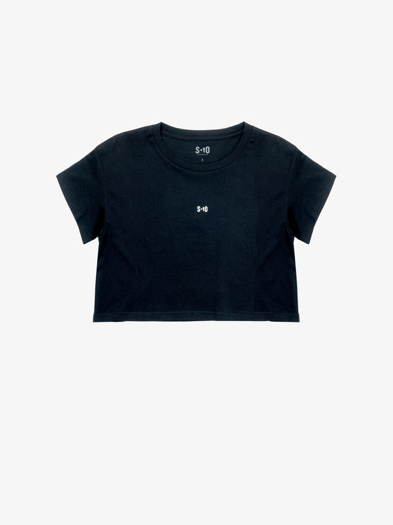 Cropped Tee - Black