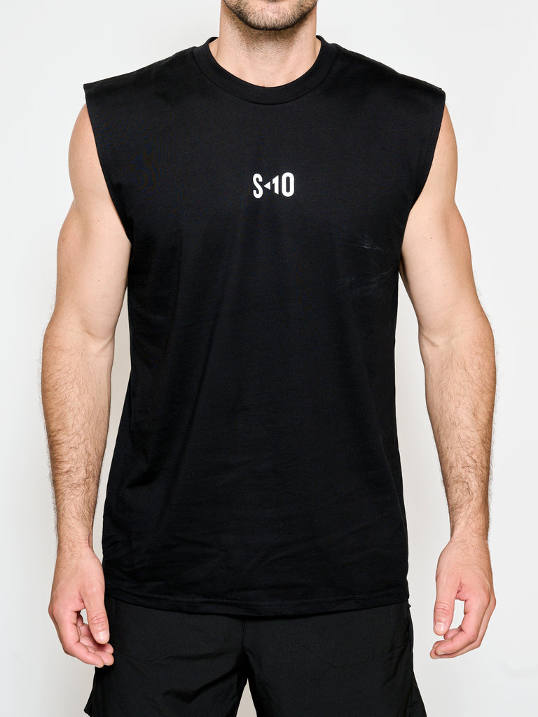 Sleeveless Tee - Black