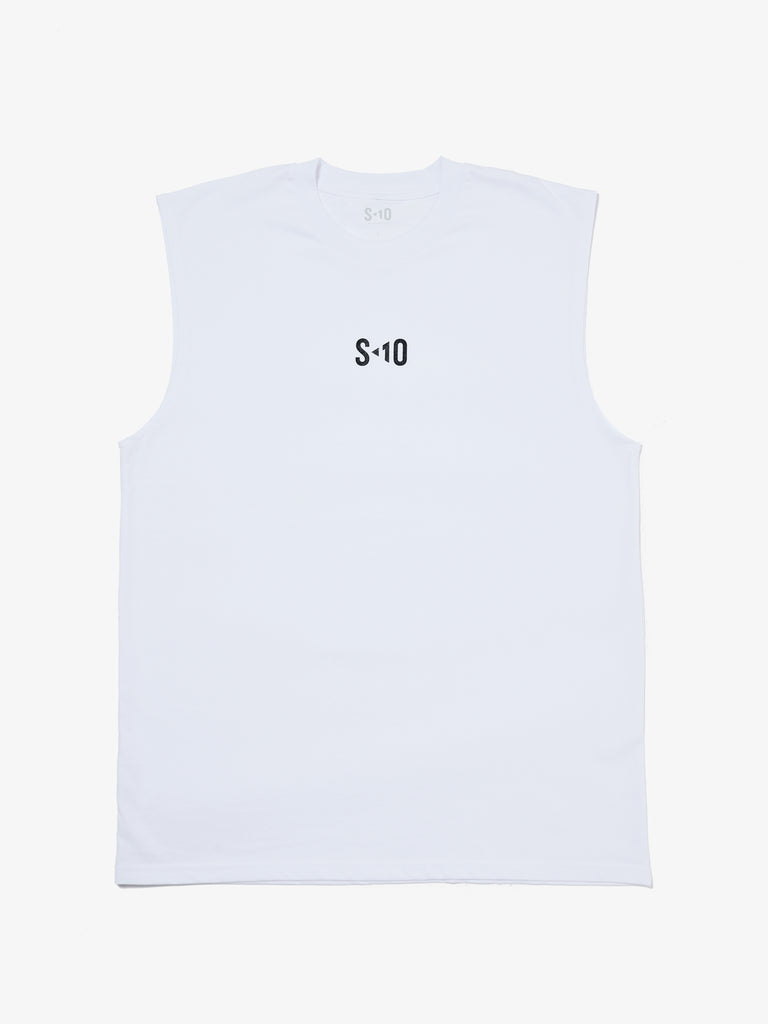 Sleeveless Tee - White